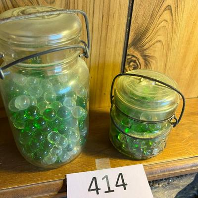 2 jars of marbles