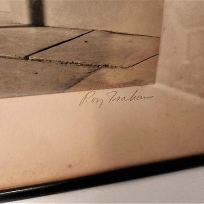Lot #164  Pair of Vintage Silver Albumen Photograhic Scenes of the French Quarter - Roy Trahan