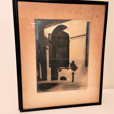 Lot #164  Pair of Vintage Silver Albumen Photograhic Scenes of the French Quarter - Roy Trahan