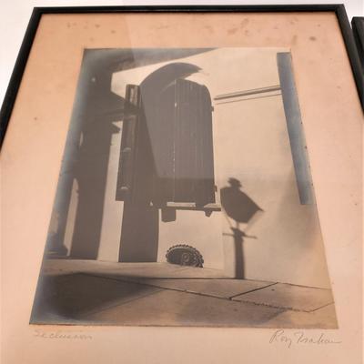 Lot #164  Pair of Vintage Silver Albumen Photograhic Scenes of the French Quarter - Roy Trahan