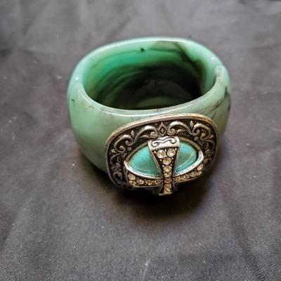 Acrylic Faux Turquoise Bracelet
