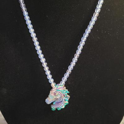 Beaded Horse Necklace