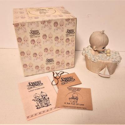 Lot #165  Precious Moments Figurine - A Tubfull of Love - very cute