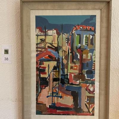 Untitled, Abstracted City. Nicolas Ferrando (1920-1992)