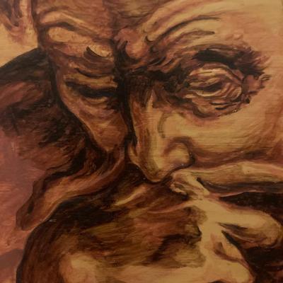 Framed painting by Nicholas Ferrando (1923-1982)