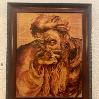 Framed painting by Nicholas Ferrando (1923-1982)