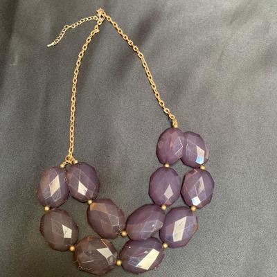 Purple Chunky Necklace