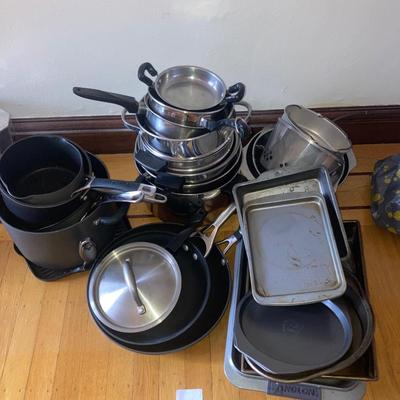 Lot of cookware and random flatware