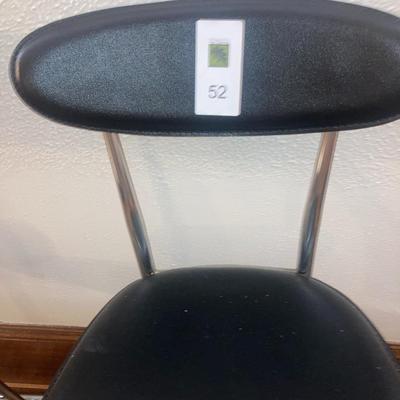Modern Leather & Chrome bar height chairs
