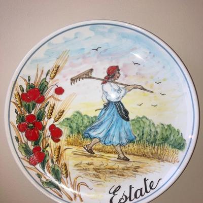Grouping of wall plates from various countries