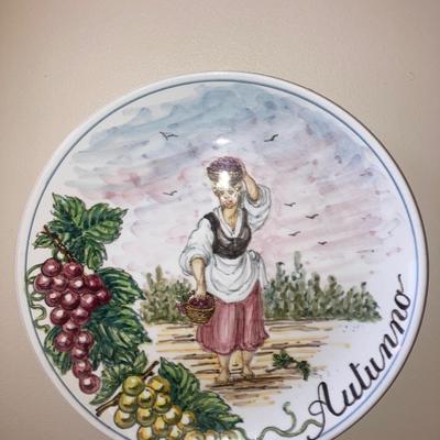 Grouping of wall plates from various countries