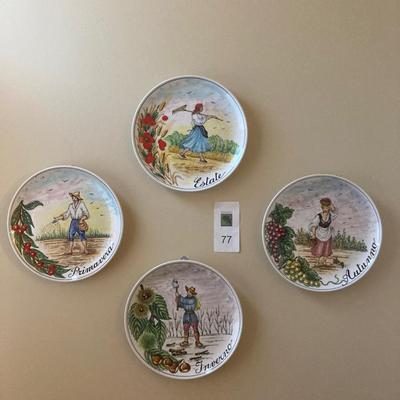 Grouping of wall plates from various countries