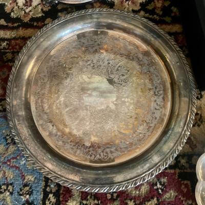 Large lot of silver plate and metal items