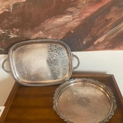 Large lot of silver plate and metal items