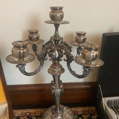 Large lot of silver plate and metal items
