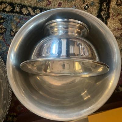 Large lot of silver plate and metal items
