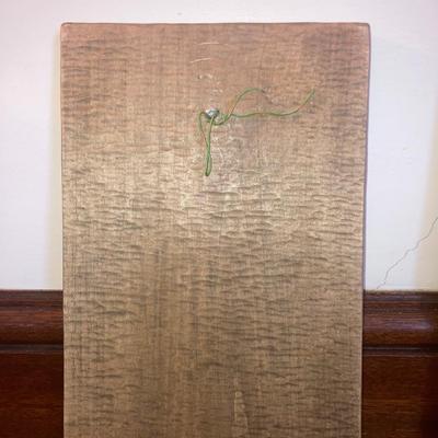 Pair of religious motif carved wood wall plaques