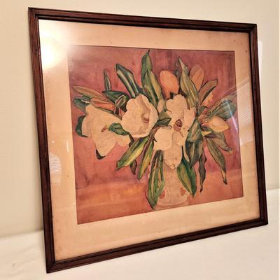 Lot #169 Original framed Watercolor by New Orleans Artist Nell Pomeroy O'Brian