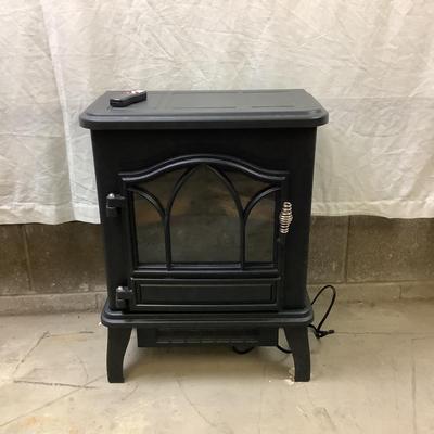 1459 Will Brands Electric Wood Stove Style Heater with Remote