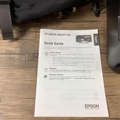1463 Eddie Bauer Computer Bag and Epson XP446 Printer