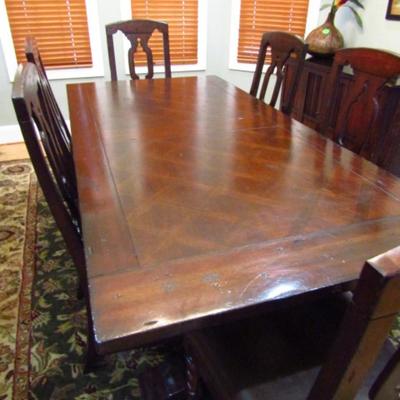 Solid Wood Dining Table by Hekman- Chairs Not Included- Measures Approx 92