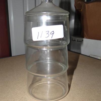 3 Part Stackable Covered Candy Condiment Dish