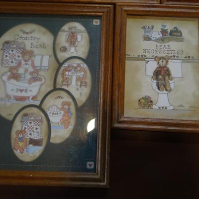 Country Bear Wall Decor for bathroom