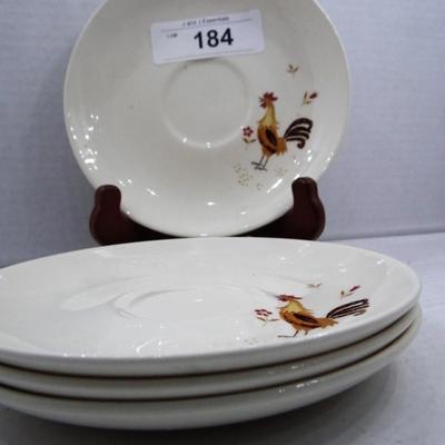 Rooster Saucers