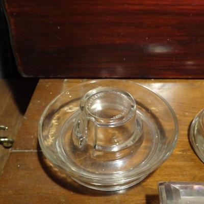 VARIETY GLASSWARE (JUICER, CANDLE HOLDER)