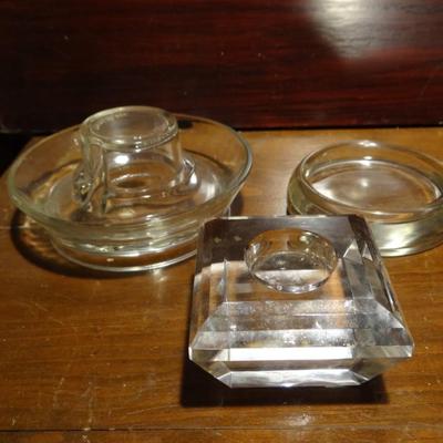 VARIETY GLASSWARE (JUICER, CANDLE HOLDER)