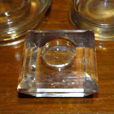 VARIETY GLASSWARE (JUICER, CANDLE HOLDER)