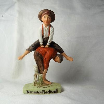 1979 NORMAN ROCKWELL  FIGURINE LEAP FROG