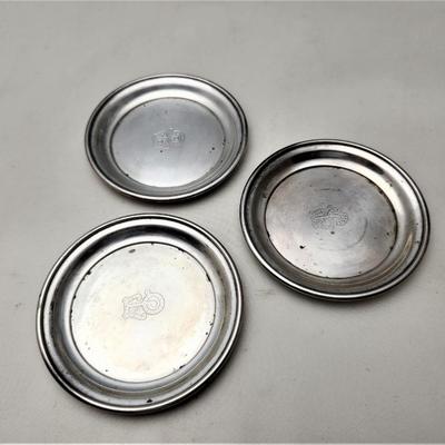 Lot #177  ADLER Sterling Silver Mardi Gras Elves of Oberson Coasters, Nut Dish, Ashtray