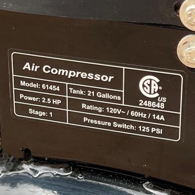 CENTRAL PNEUMATIC ~ 21 Gallon 2.5 HP Air Compressor