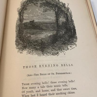 c.1894 Poetical Works of Thomas Moore Illustrated Hardback