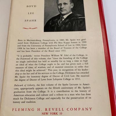 c.1950 SIGNED Dickinson College Bulwark of Liberty by Boyd Lee Spahr
