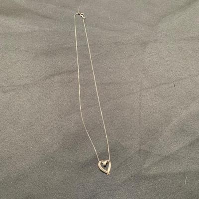 16â€ Engraved Heart Necklace