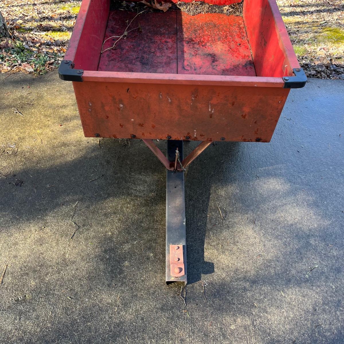 Tow Behind Metal Garden Cart (BSMG)