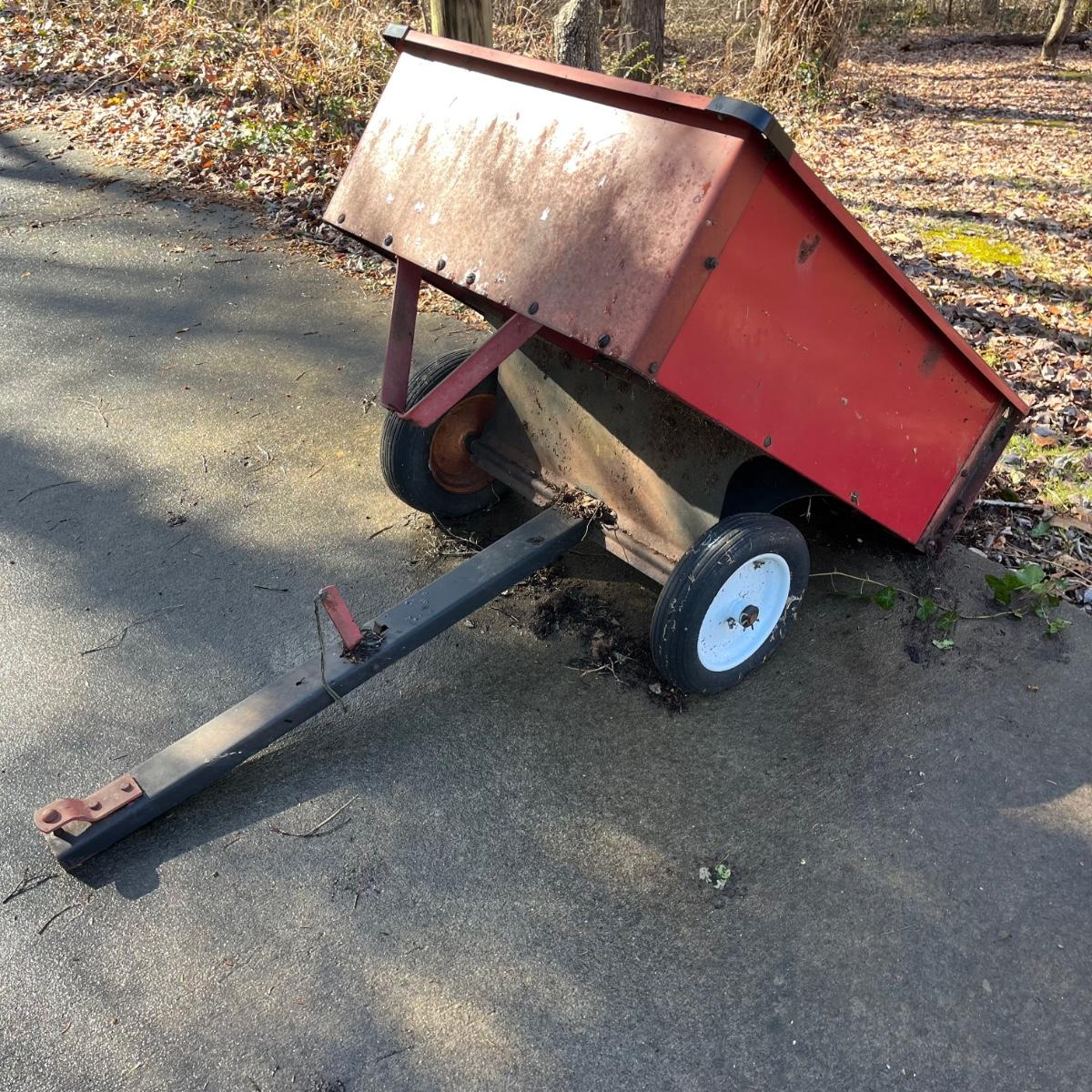 Tow Behind Metal Garden Cart (BSMG)