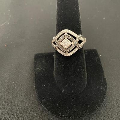 STERLING SILVER WITH AUTHENTIC DIAMONDS