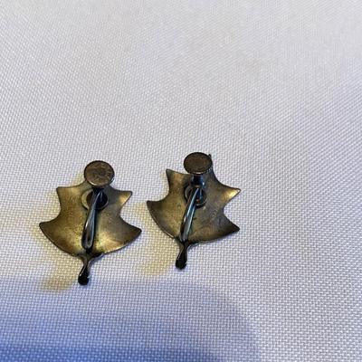 Stuart Nye Sterling Silver & Copper Clip Earrings, Two Pairs (B1-SS)