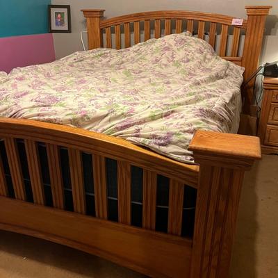 Oak Queen Size Bed