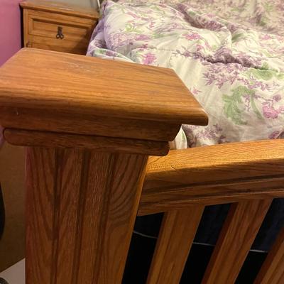 Oak Queen Size Bed
