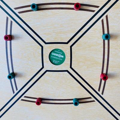 Carrom Game Tabletop  and Roll Up Checkerboard (GR-SL)