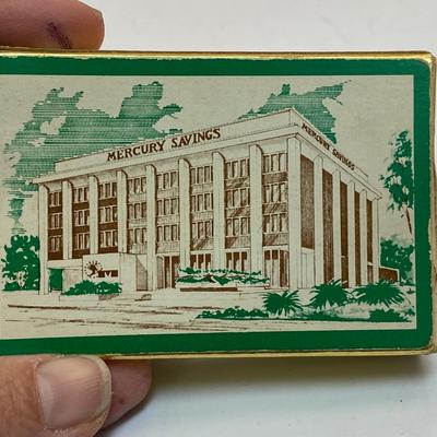 Vintage Mercury Savings Advertisement Customer Gift Playing Cards Complete Deck