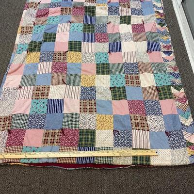 Vintage Pastel Patchwork Quilt Blanket