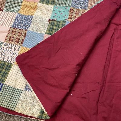 Vintage Pastel Patchwork Quilt Blanket