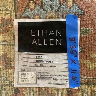 500 Ethan Allen Heriz Brown/Rust Wool 8'4