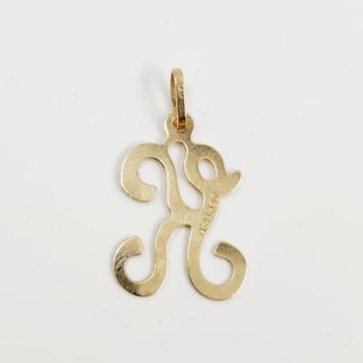 JCM 14K GOLD "K" PENDANT
