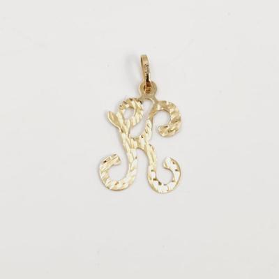 JCM 14K GOLD "K" PENDANT